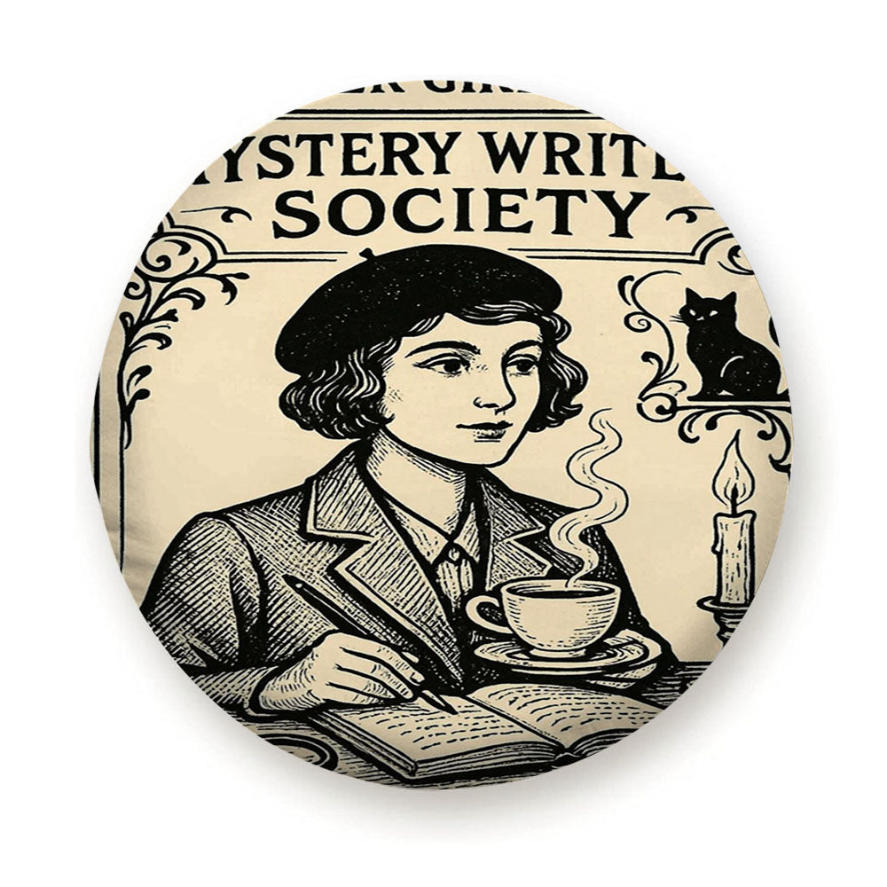 Writer Girls Club Mystery Wall Art Tire Cover