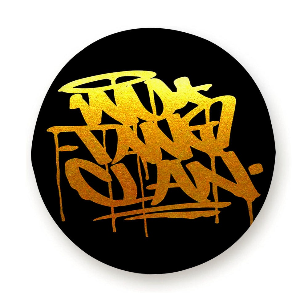 Wu Tang Clan Gold Black Logo Tire Cover