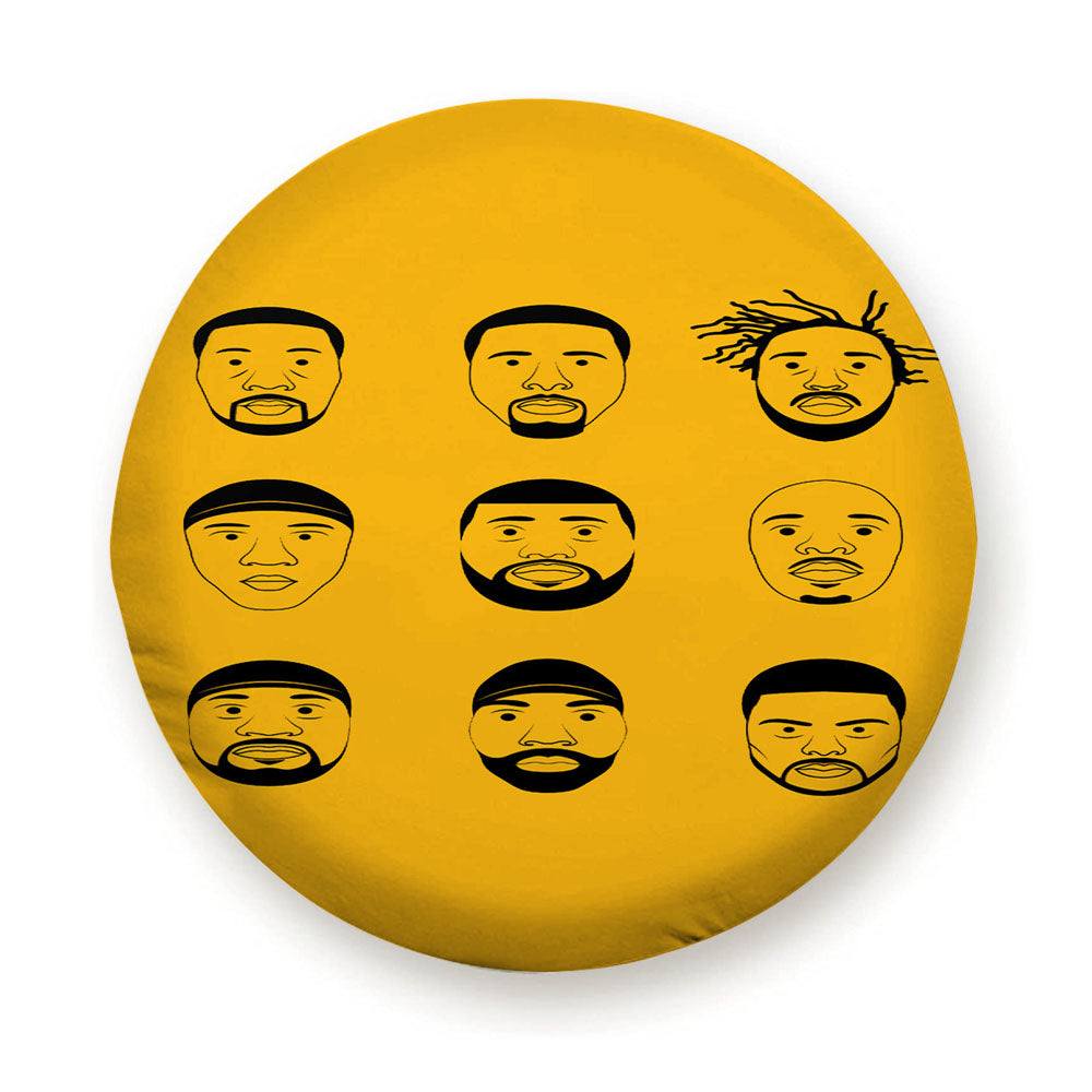 Wu Tang Clan Personel Face Art Tire Cover