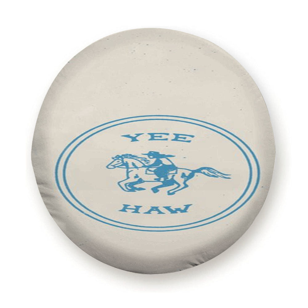Yee Haw In Blue Tire Cover