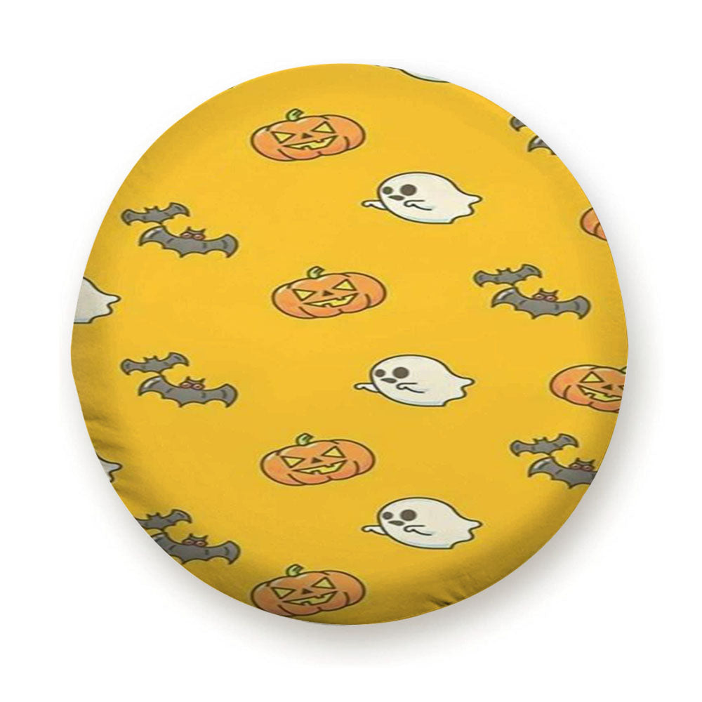Yellow Halloween Pattern Tire Cover