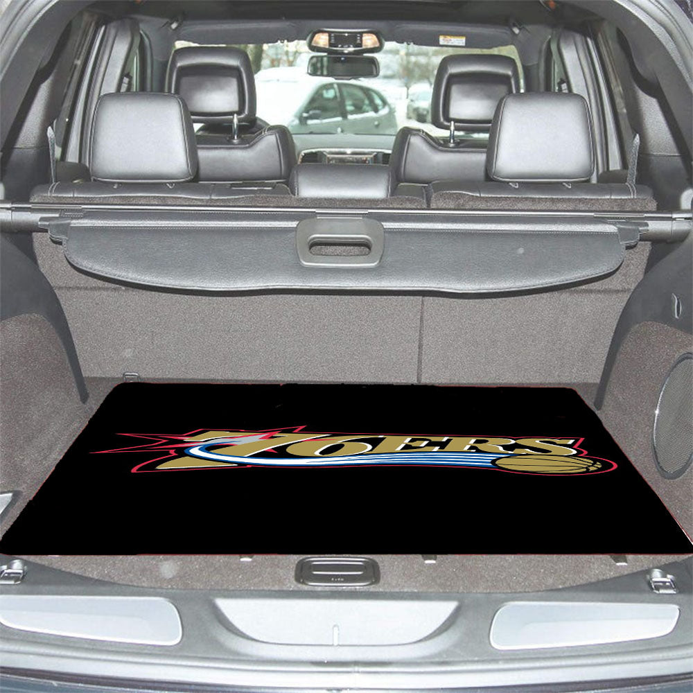 76Ers Basketball Team Logo Car Trunk Mat Non Slip