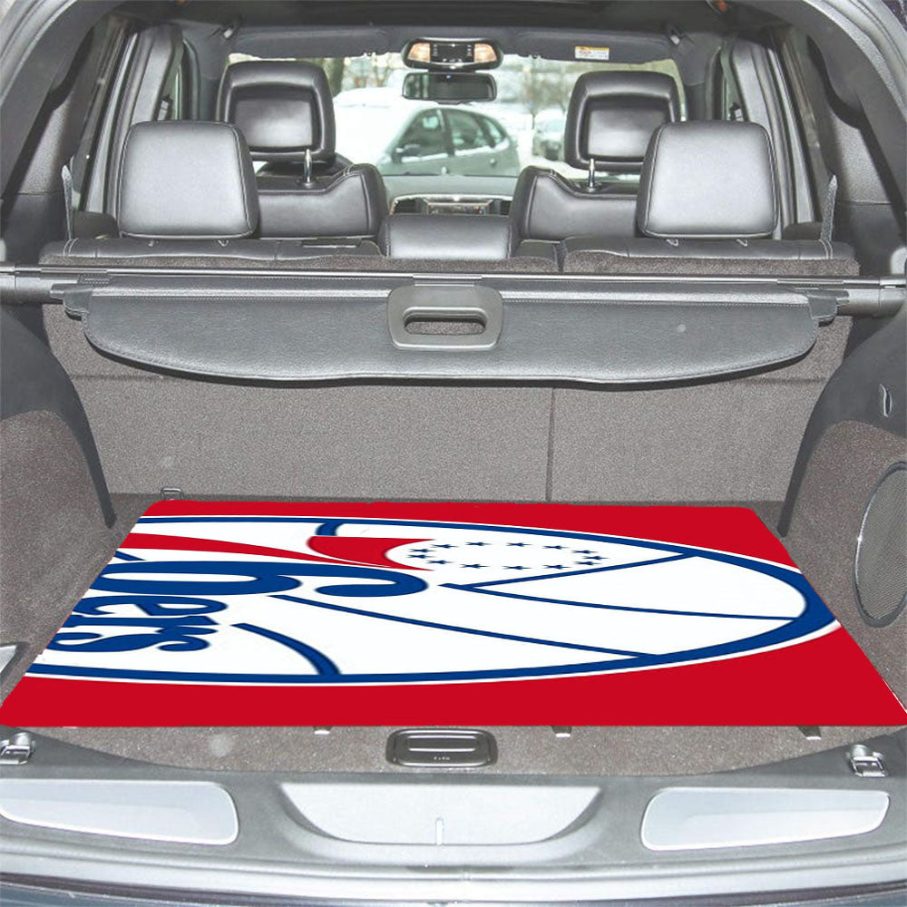 76Ers Blu White Red Car Trunk Mat Non Slip
