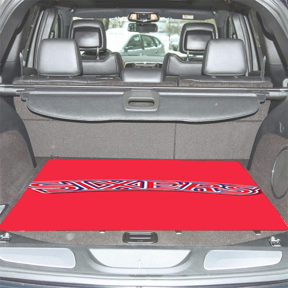 76Ers Red Car Trunk Mat Non Slip