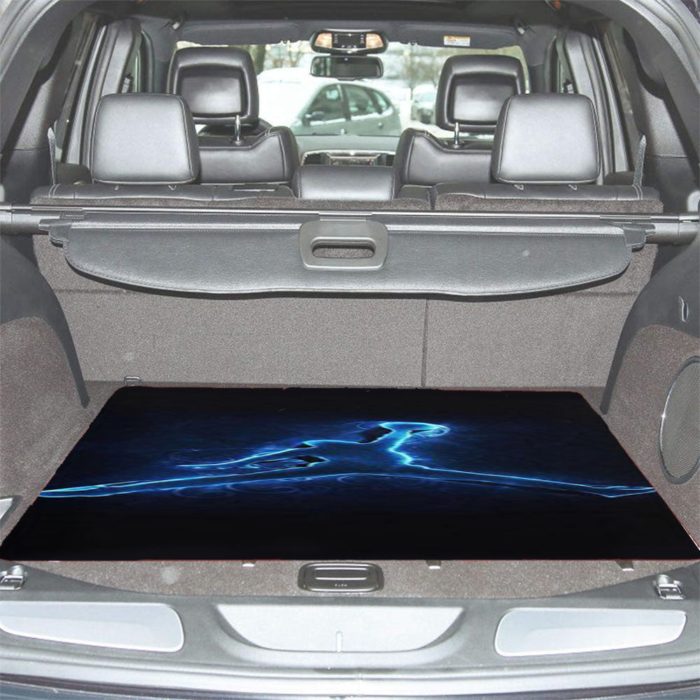 Air Jordan Logo Neon Car Trunk Mat Non Slip