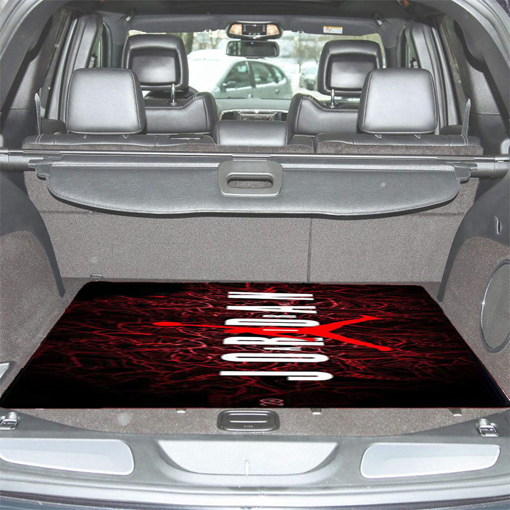 Air Jordan Red Wallpaper Car Trunk Mat Non Slip