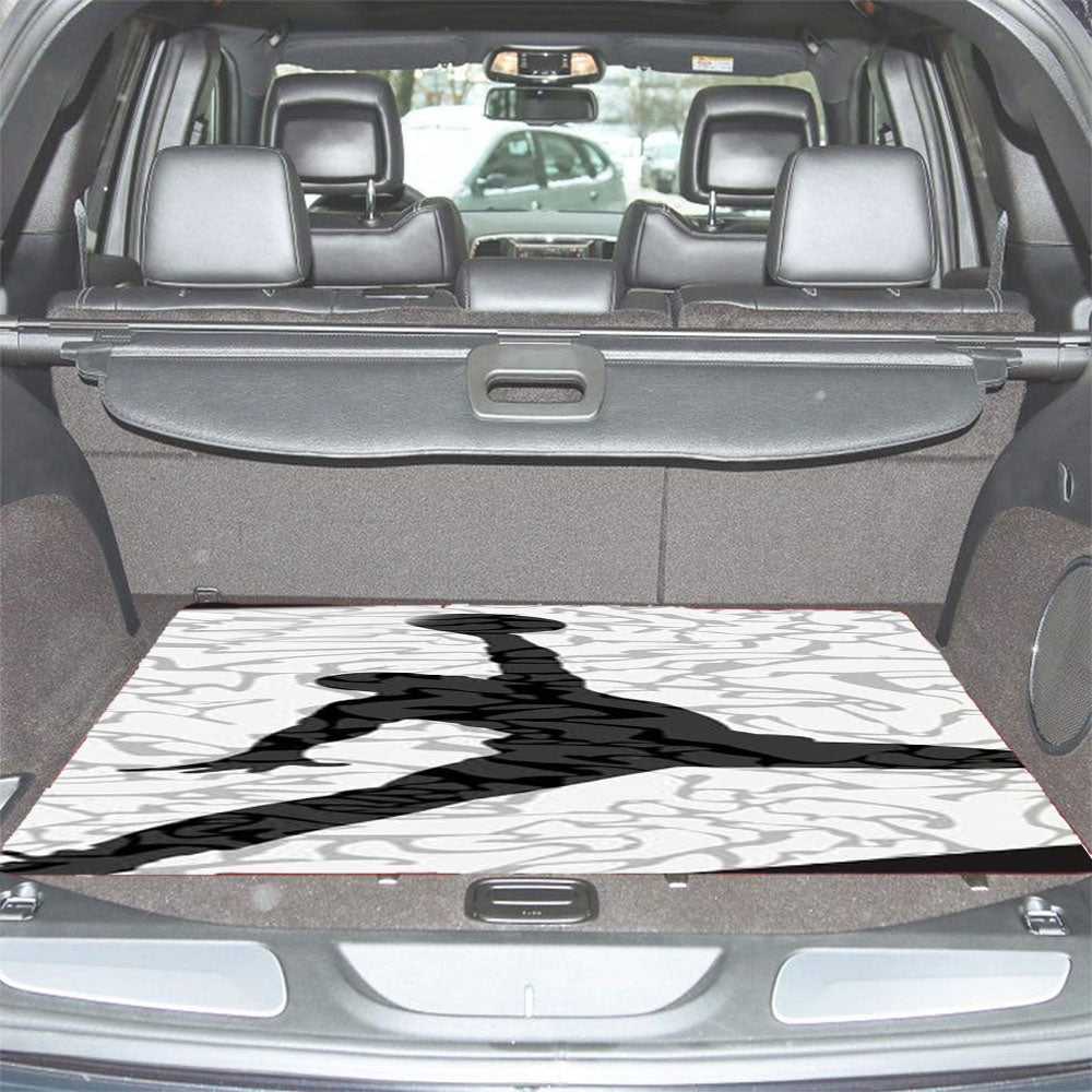 Air Jordan White Texture Car Trunk Mat Non Slip