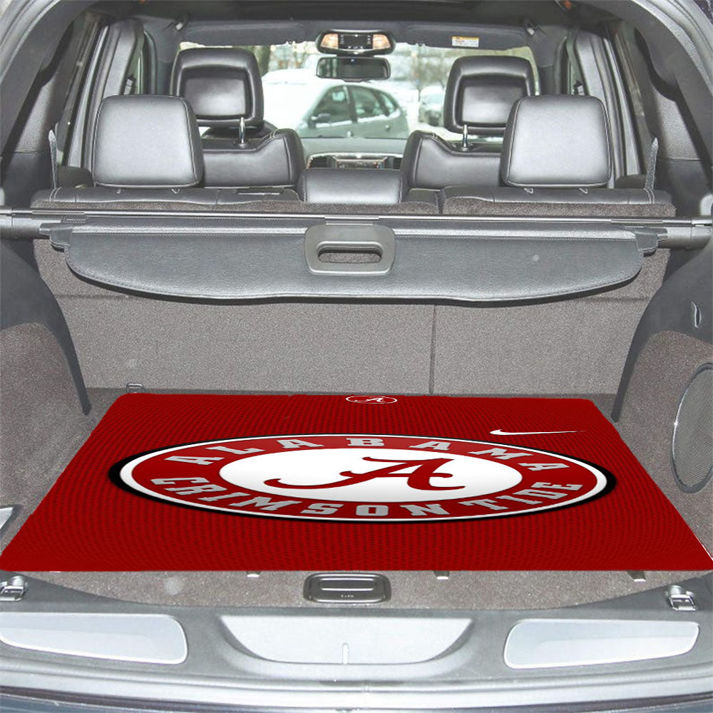 Alabama Logo Ribbon Car Trunk Mat Non Slip