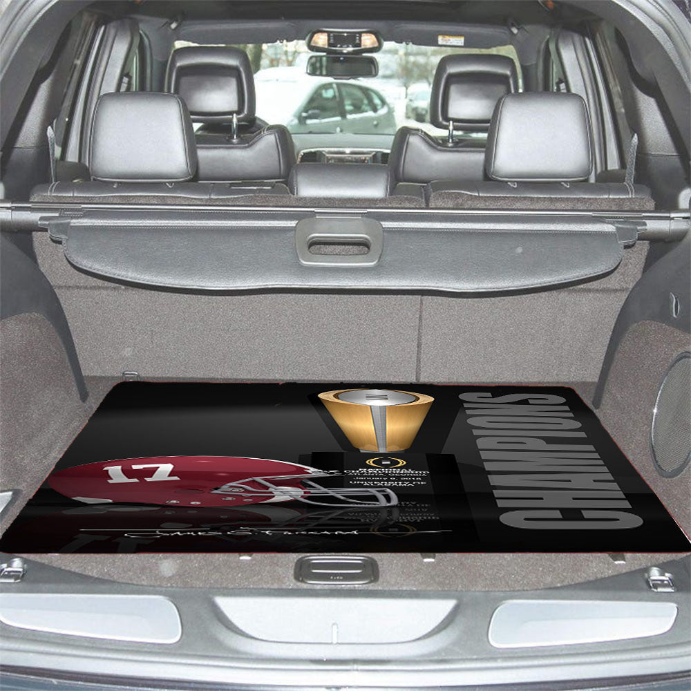 Alabama National Champions Wallpaper Car Trunk Mat Non Slip