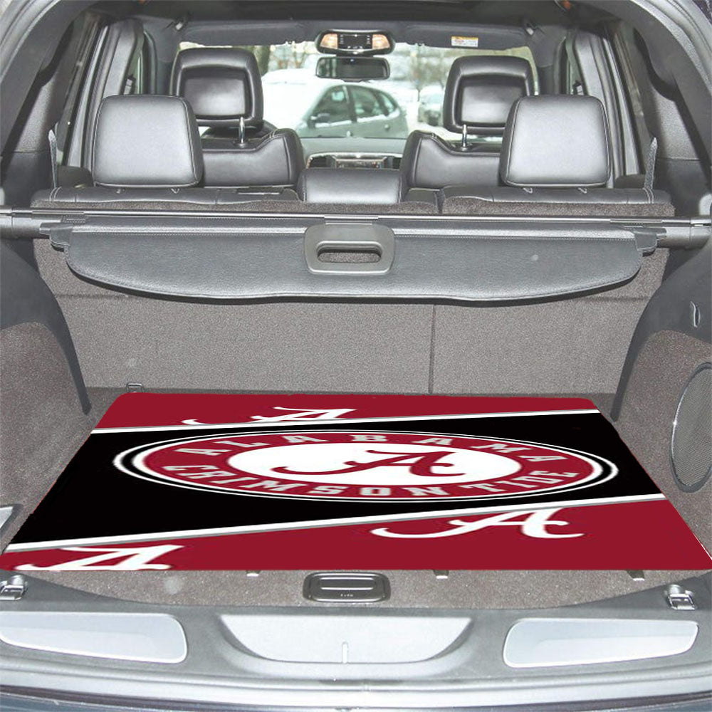 Alabama Ribbon Logo Car Trunk Mat Non Slip