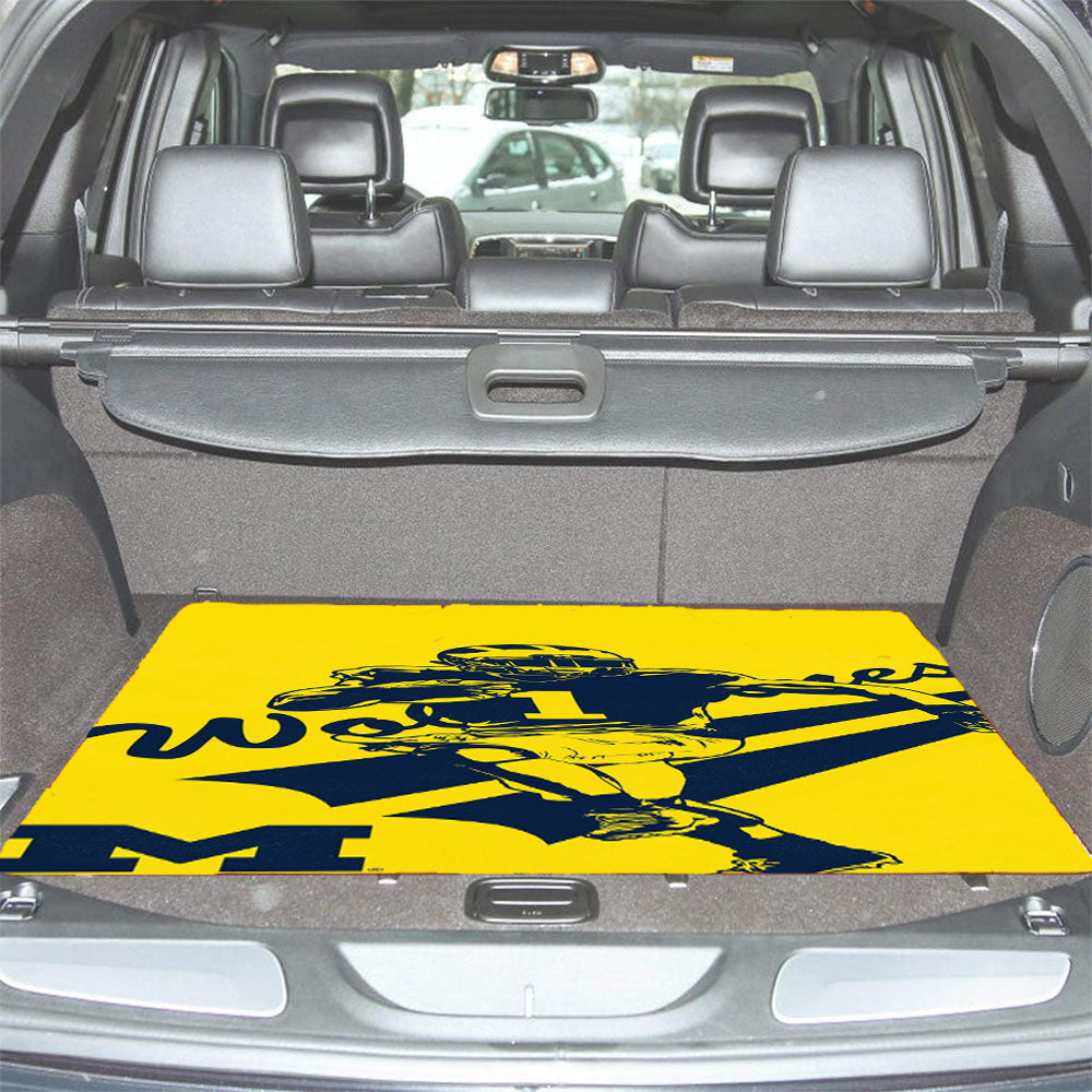 American Football Michigan Wolverines Club Car Trunk Mat Non Slip