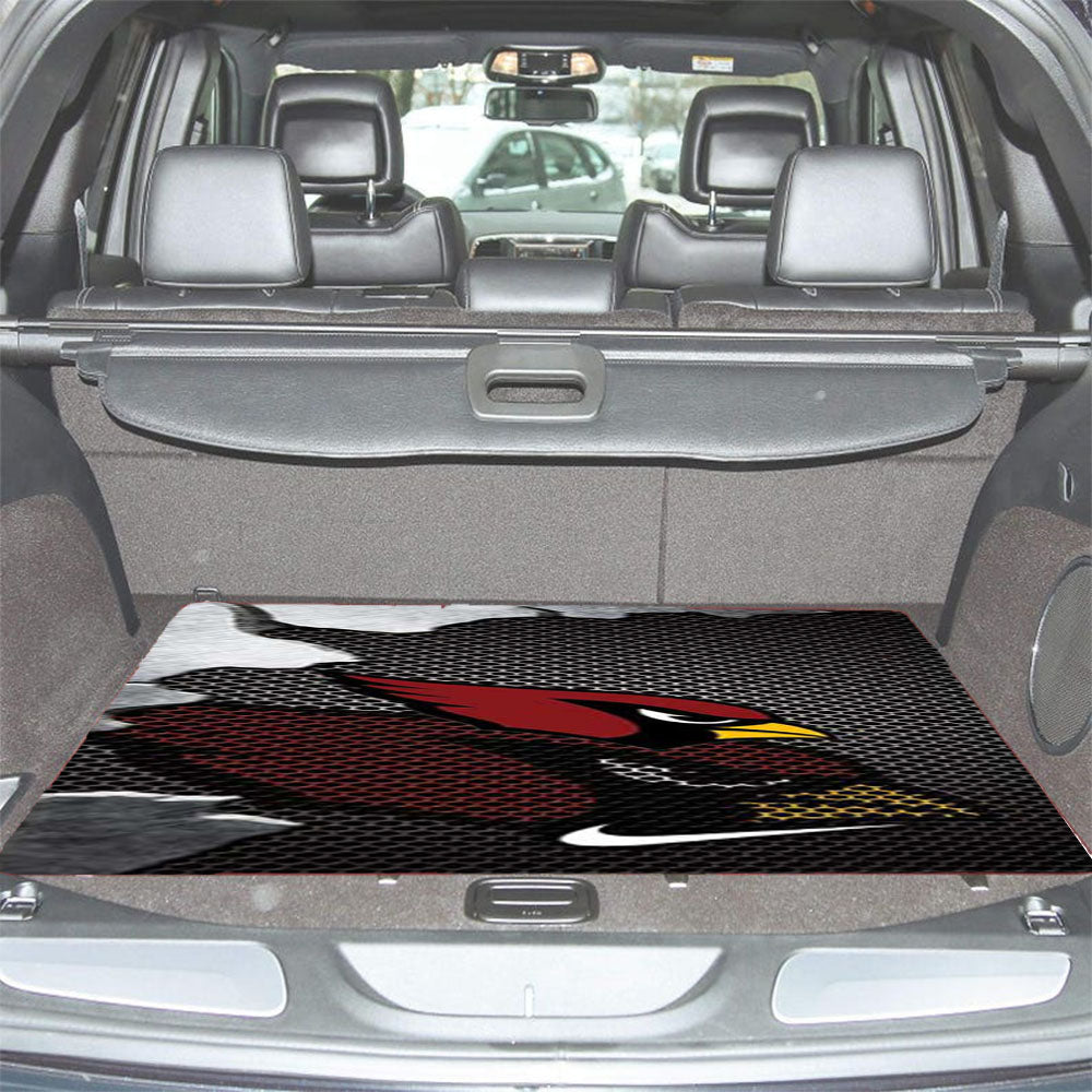 Arizona Cardinals Broken Mesh Car Trunk Mat Non Slip
