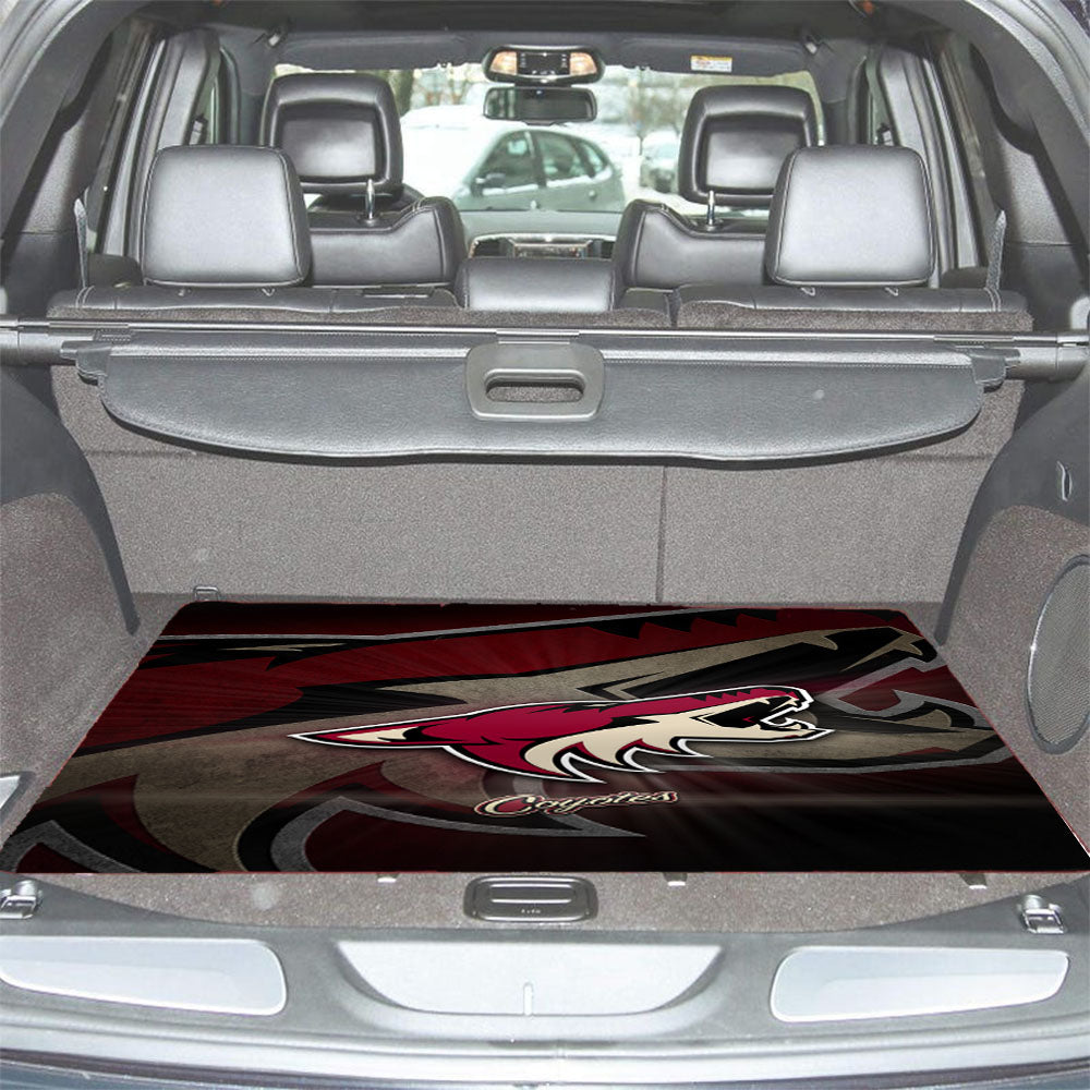 Arizona Coyotes Wolf Nhl Logo Car Trunk Mat Non Slip