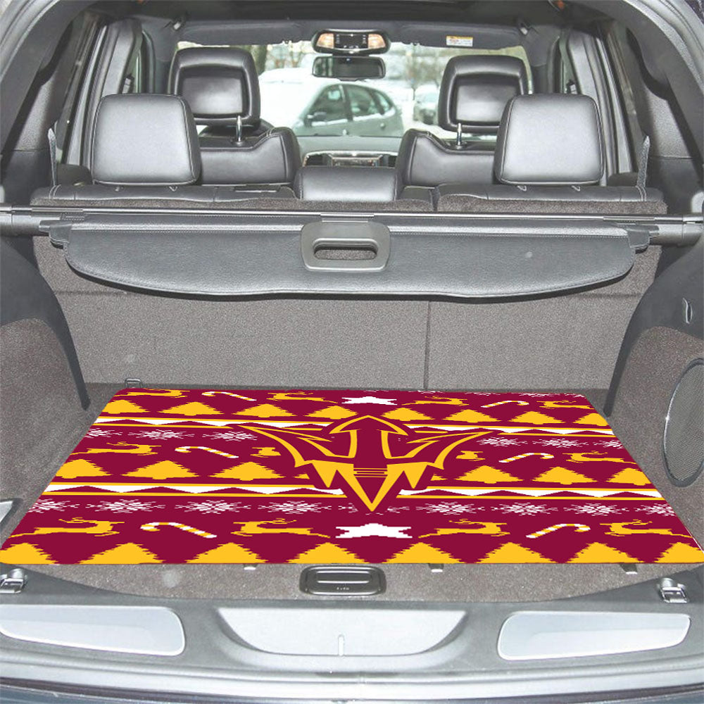 Arizona State University Christmas Sweater Car Trunk Mat Non Slip