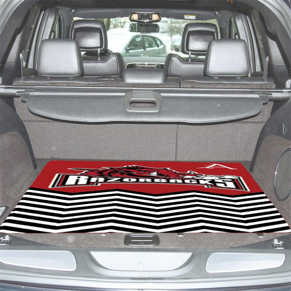 Arkansas Razorbacks Chevron Car Trunk Mat Non Slip
