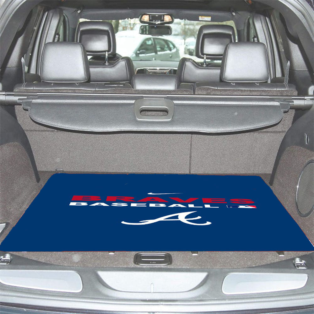 Atlanta Braves Backgrounds Car Trunk Mat Non Slip