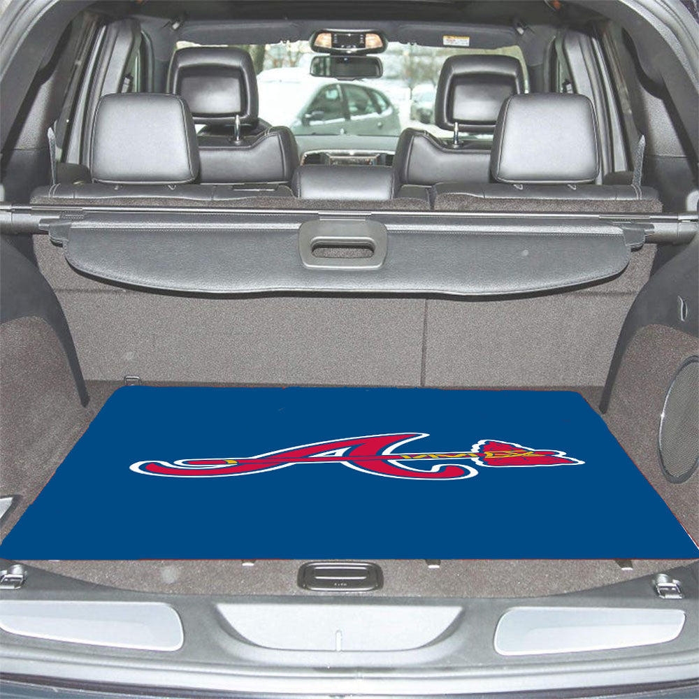 Atlanta Braves Logo Wallpaper Car Trunk Mat Non Slip