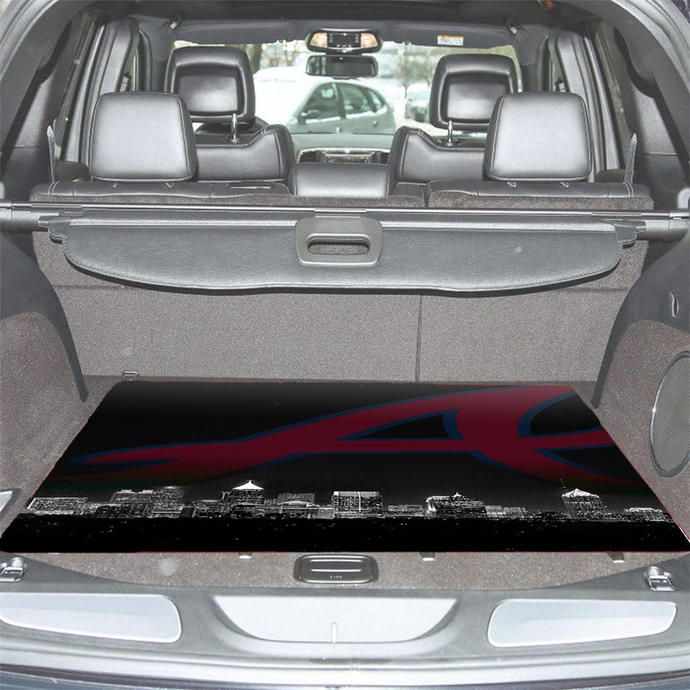 Atlanta Braves Night City Car Trunk Mat Non Slip