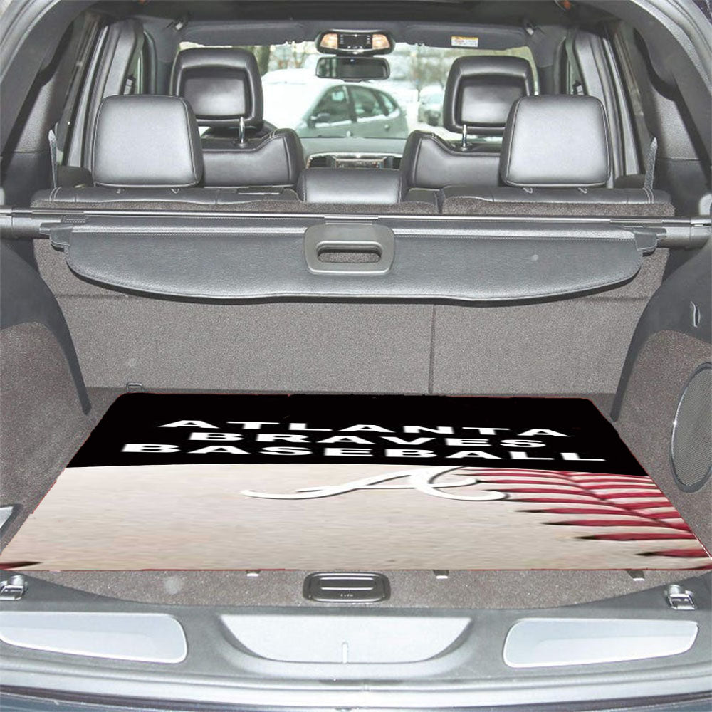 Atlanta Braves On Ball Car Trunk Mat Non Slip