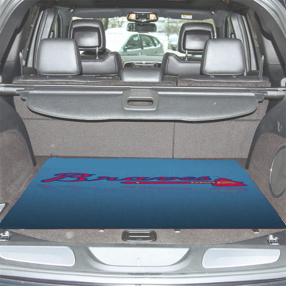 Atlanta Braves Primary Logo Car Trunk Mat Non Slip