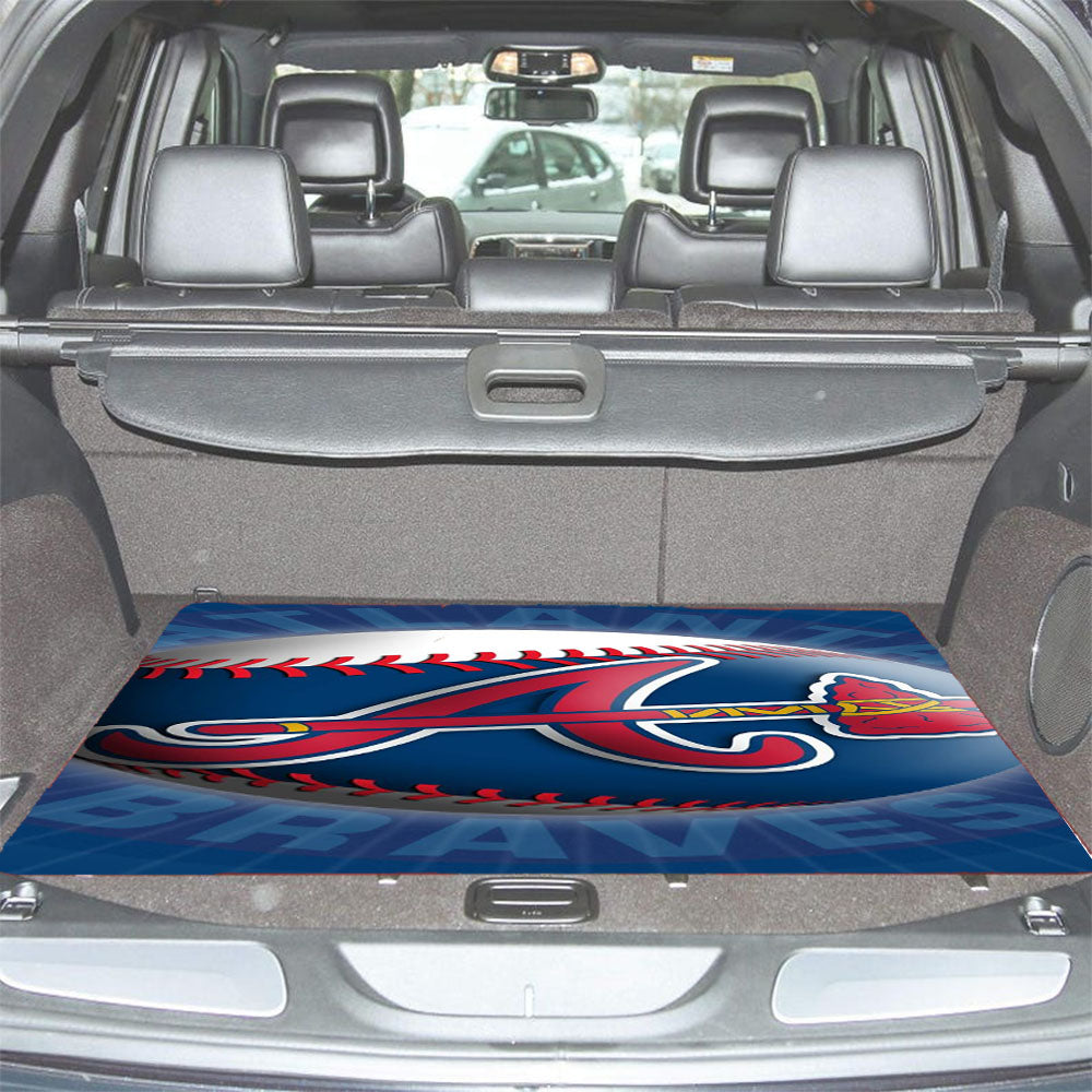 Atlanta Braves Softball Logo Car Trunk Mat Non Slip