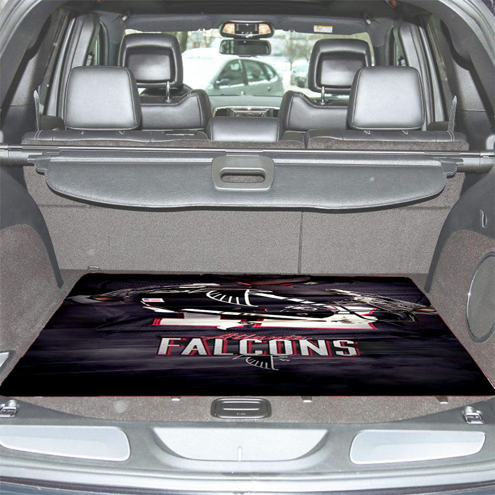 Atlanta Falcons Baseball Helmet Car Trunk Mat Non Slip