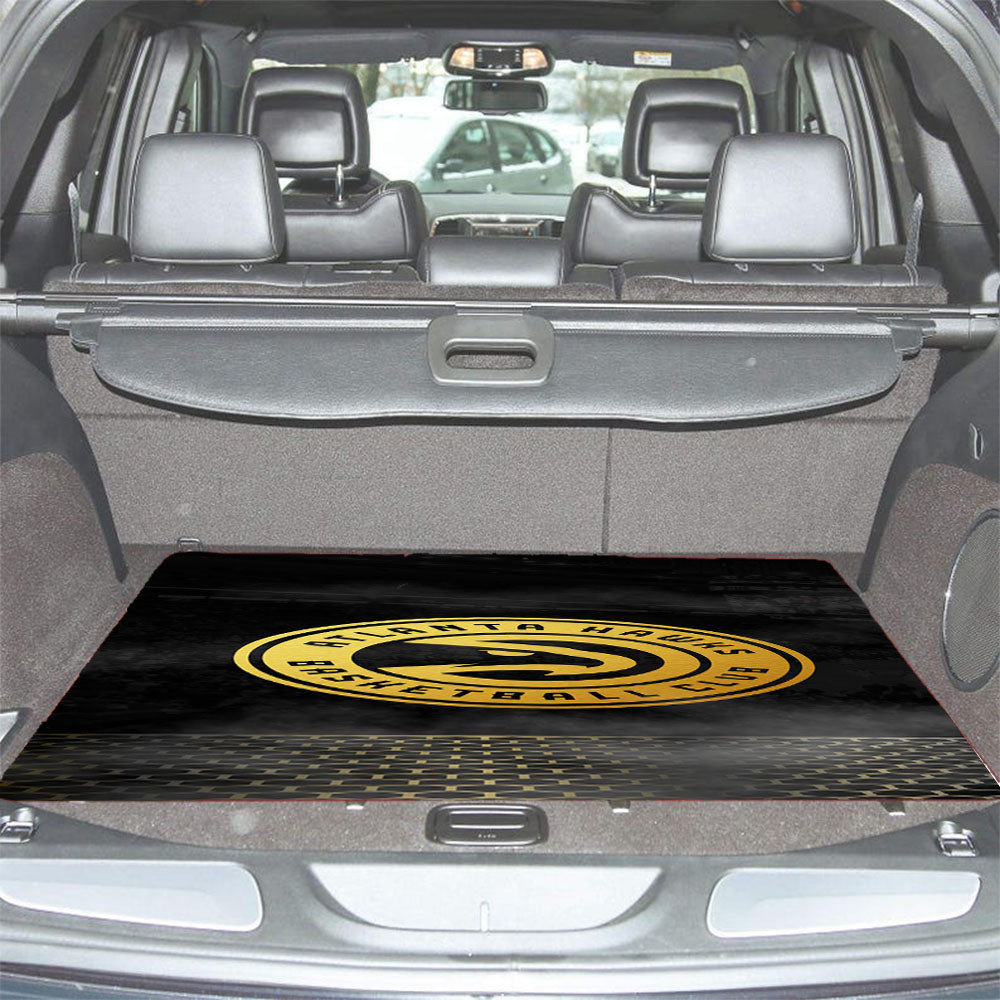 Atlanta Hawks Basketball Club Gold Logo Car Trunk Mat Non Slip