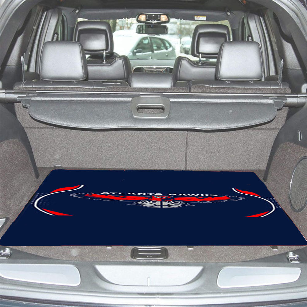 Atlanta Hawks Blue Car Trunk Mat Non Slip