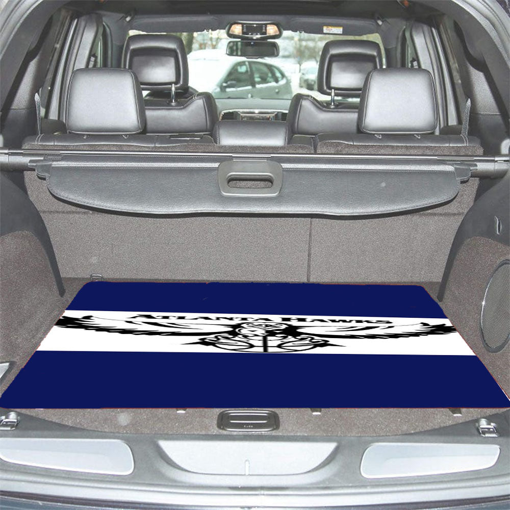 Atlanta Hawks Blue White Car Trunk Mat Non Slip
