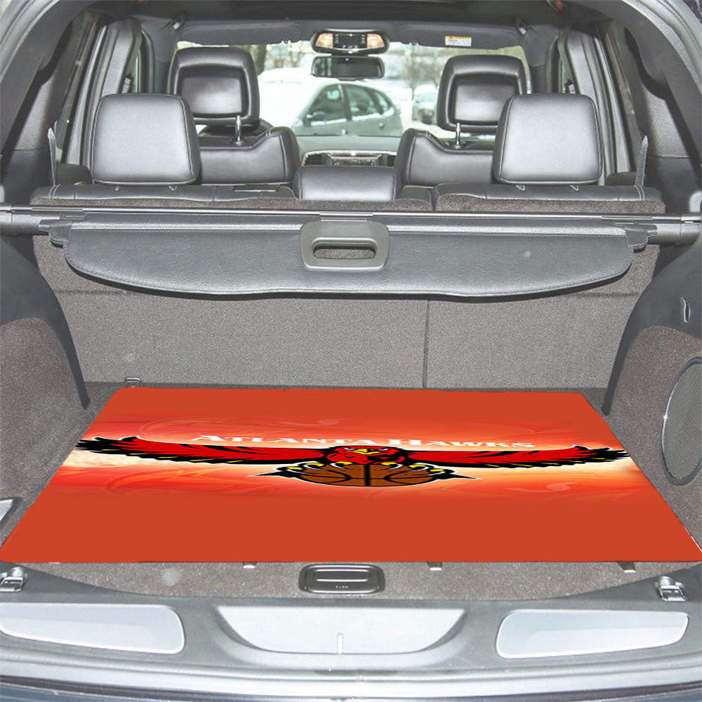 Atlanta Hawks Pettern Car Trunk Mat Non Slip
