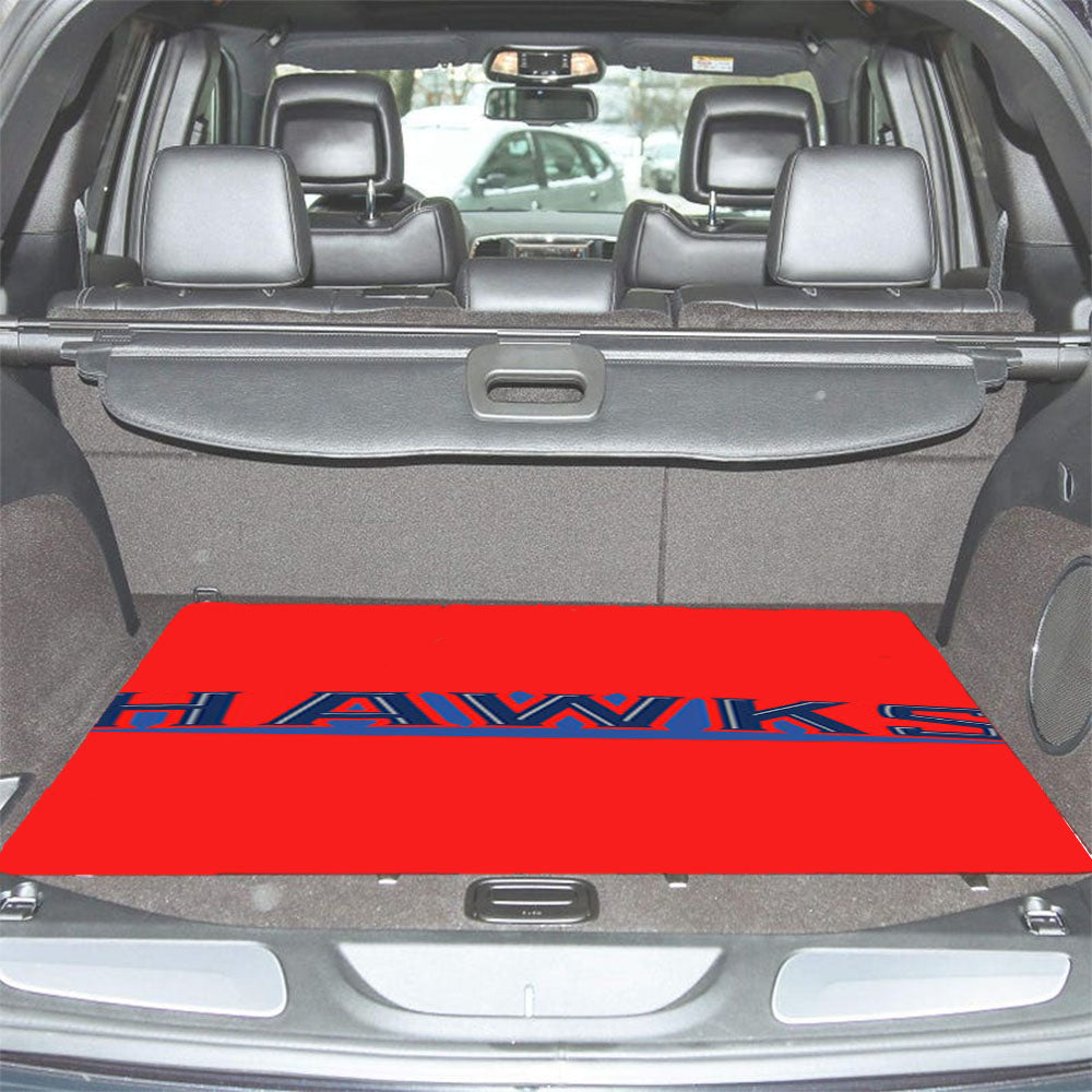 Atlanta Hawks Red Blue Car Trunk Mat Non Slip