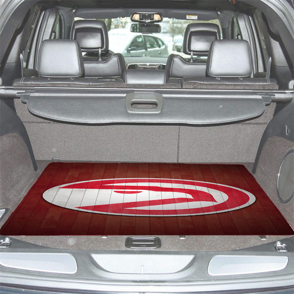 Atlanta Hawks Wood Wallpaper Car Trunk Mat Non Slip