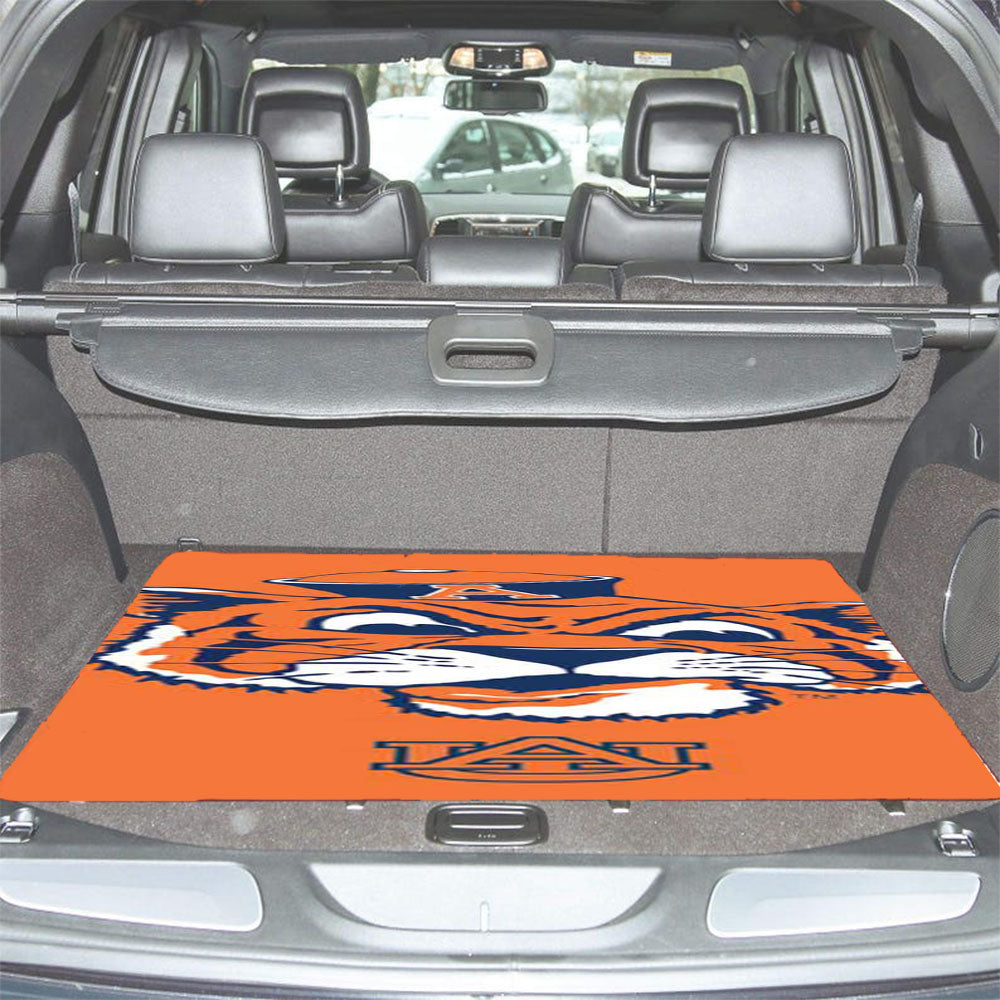 Auburn Tigers Face Car Trunk Mat Non Slip