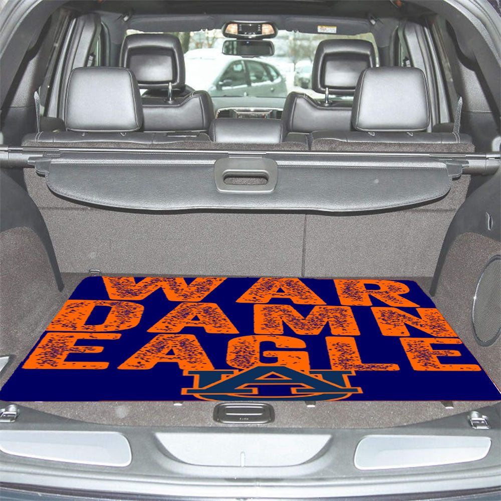 Auburn Tigers University War Damn Eagle Logo Car Trunk Mat Non Slip