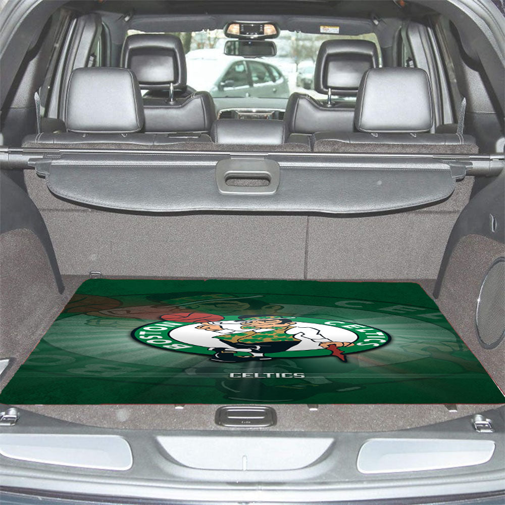 Awesome Boston Celtics Logo Wallpaper Car Trunk Mat Non Slip