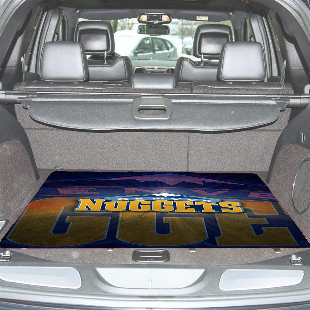 Awesome Denver Nuggets Basketball Team Logo Car Trunk Mat Non Slip