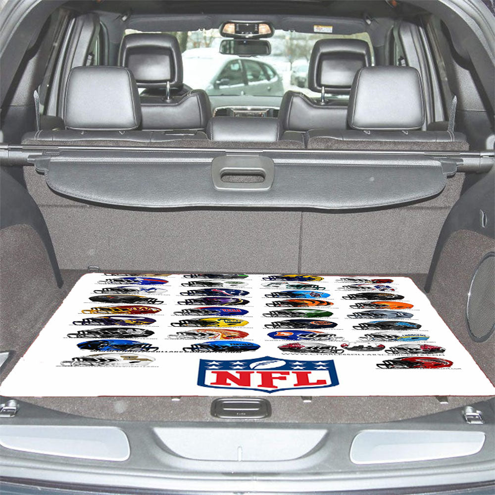 Awesome Nfl Helmets Car Trunk Mat Non Slip