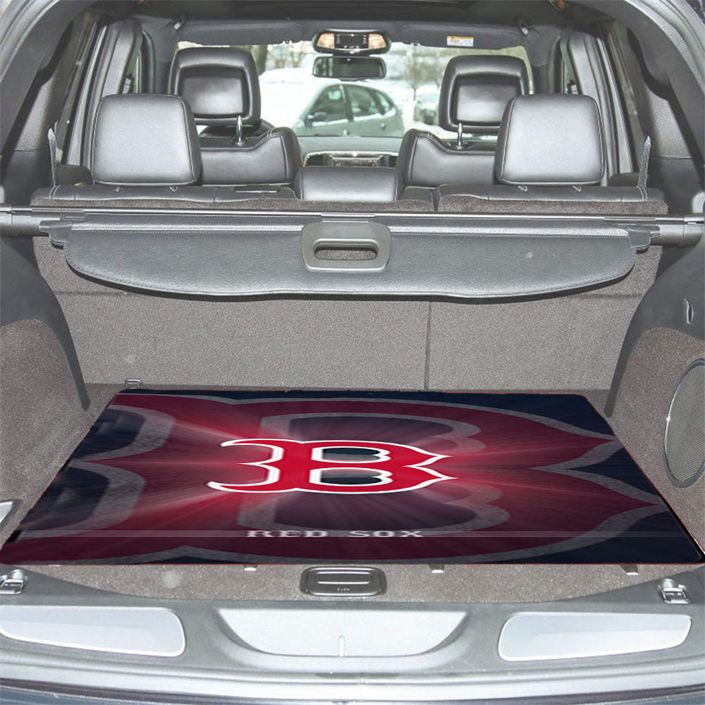 B Red Sox Car Trunk Mat Non Slip