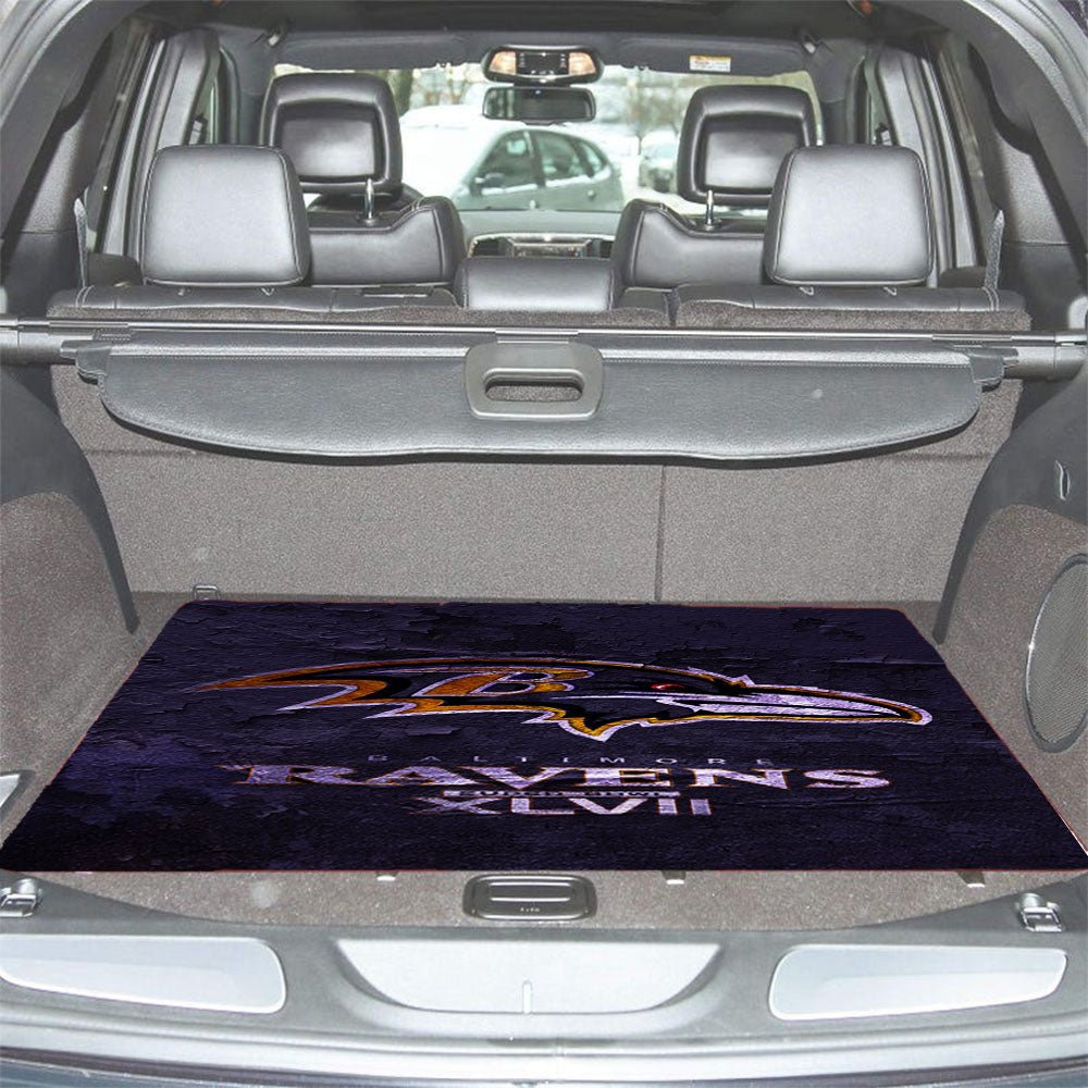 Baltimore Ravens Nfl Xlvii Logo Car Trunk Mat Non Slip