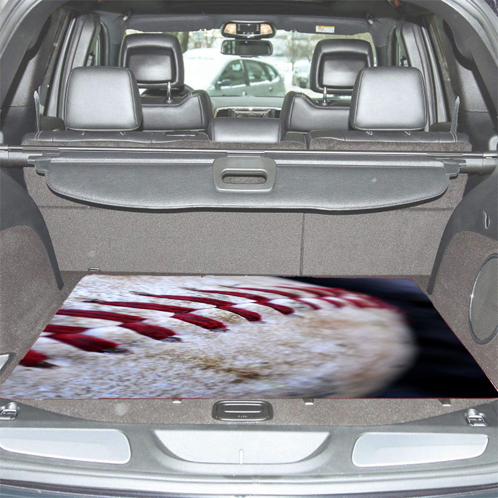 Baseball Ball Bokeh Car Trunk Mat Non Slip
