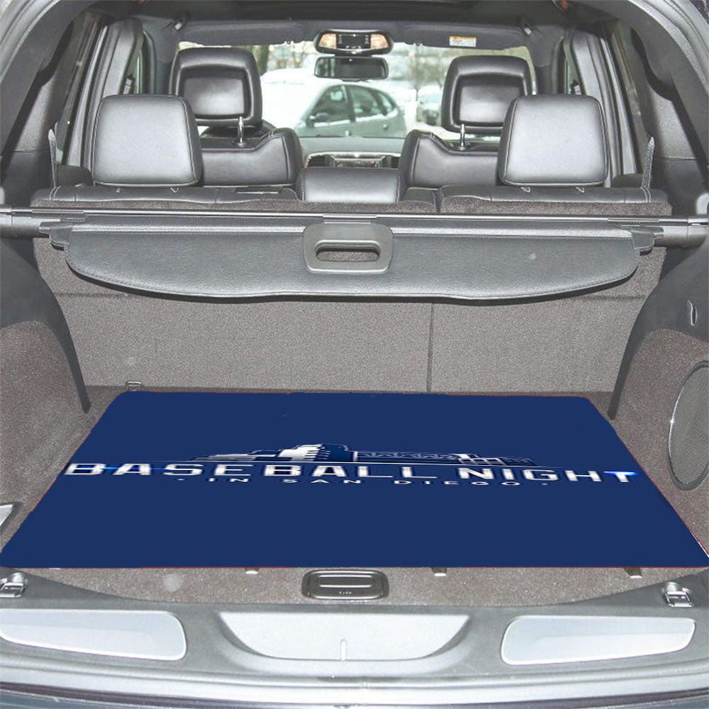 Baseball Night In San Diego Car Trunk Mat Non Slip