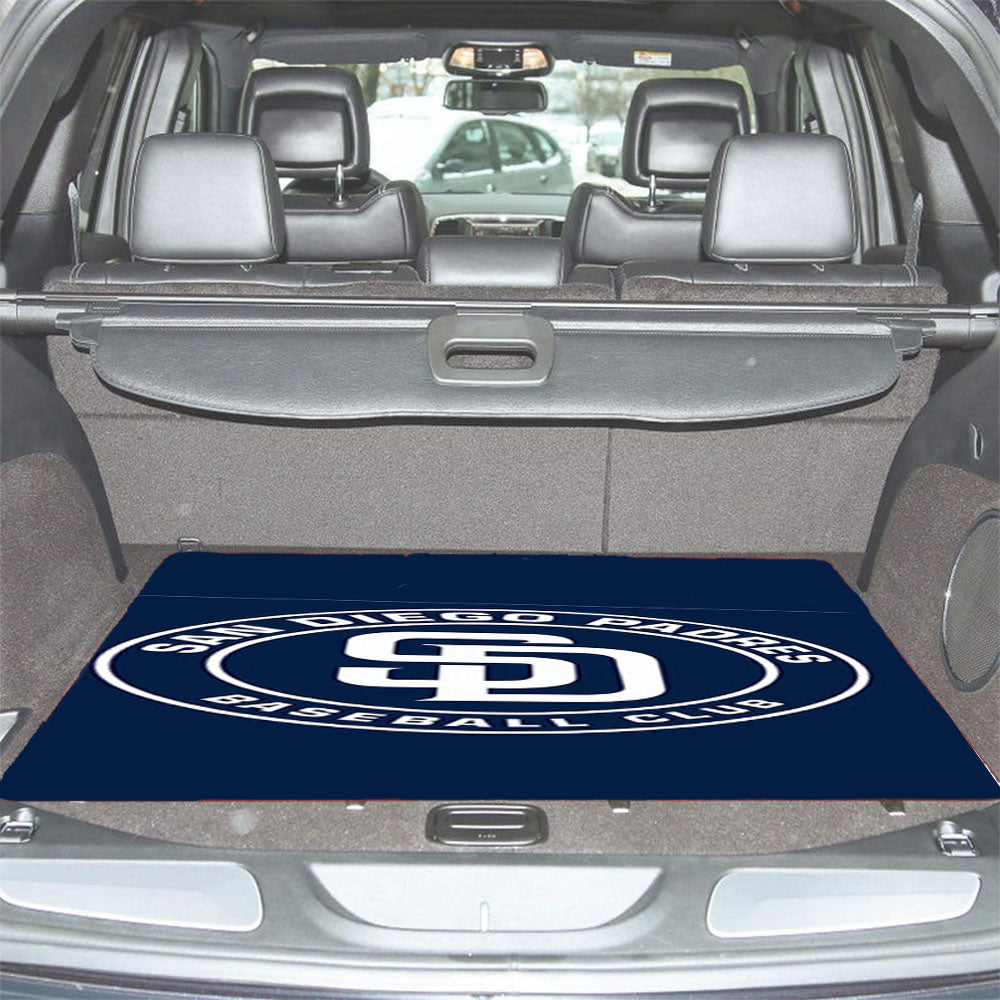 Baseball San Diego Car Trunk Mat Non Slip