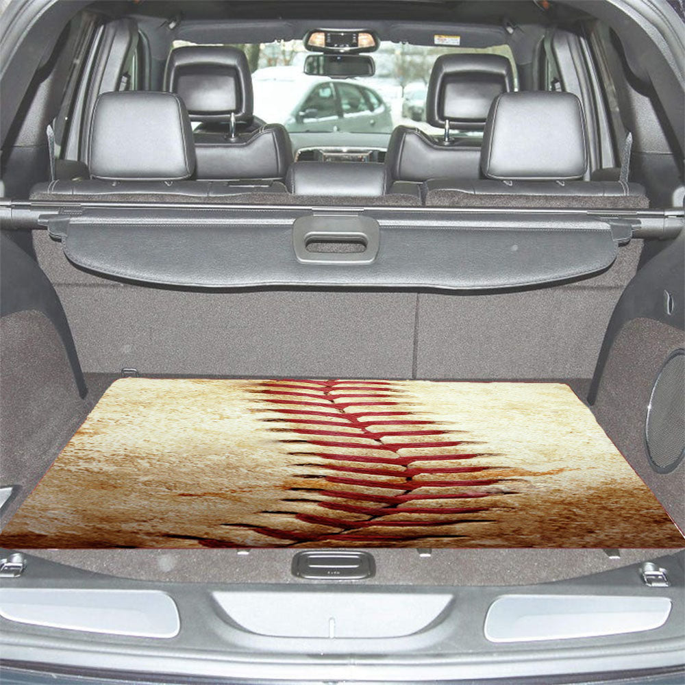 Baseball Stitching Car Trunk Mat Non Slip