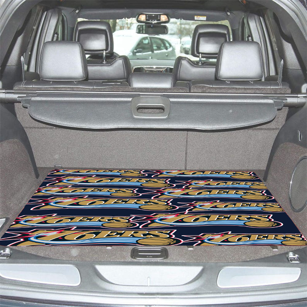 Basket Ball 76Ers Nba Car Trunk Mat Non Slip