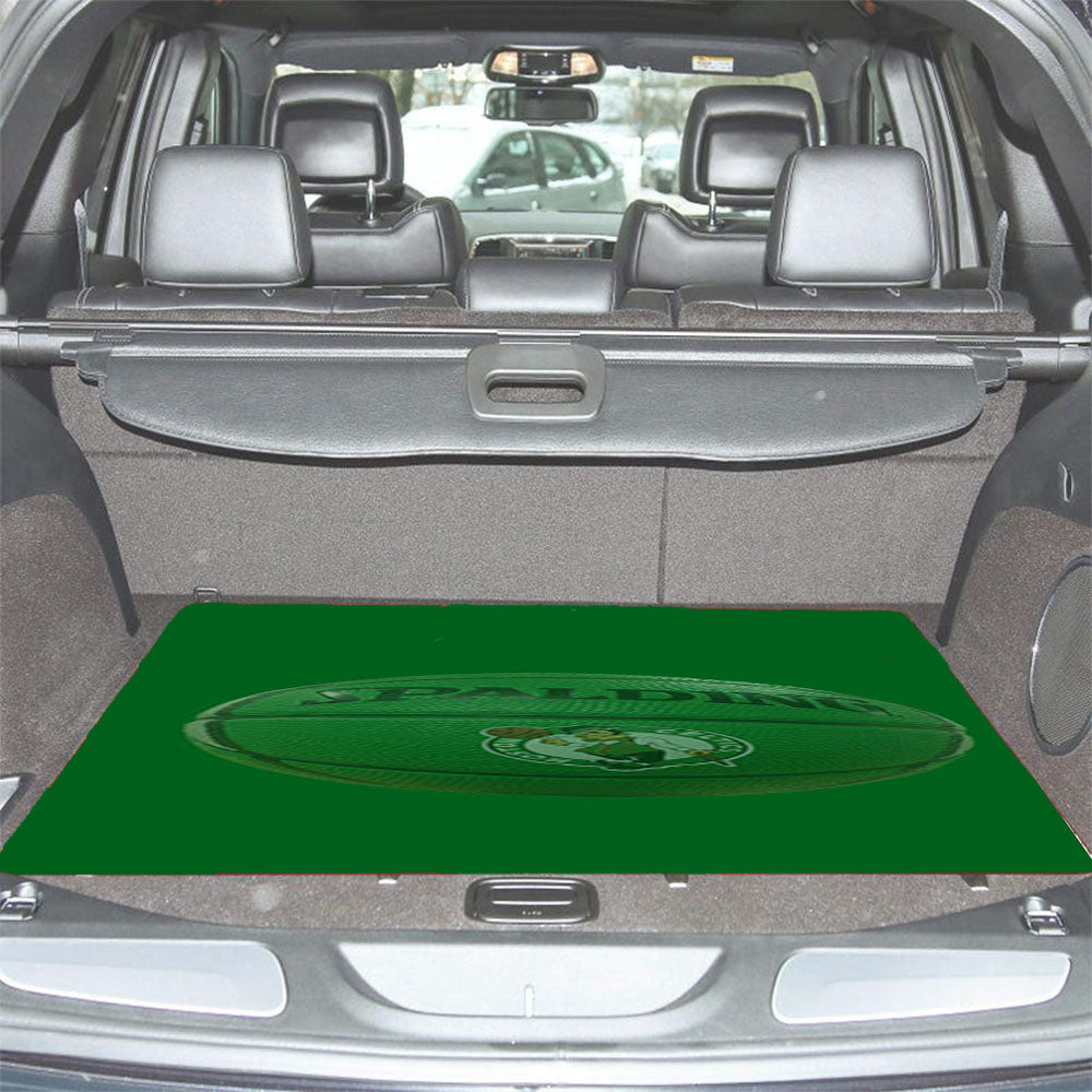 Basket Ball Green Spalding Car Trunk Mat Non Slip
