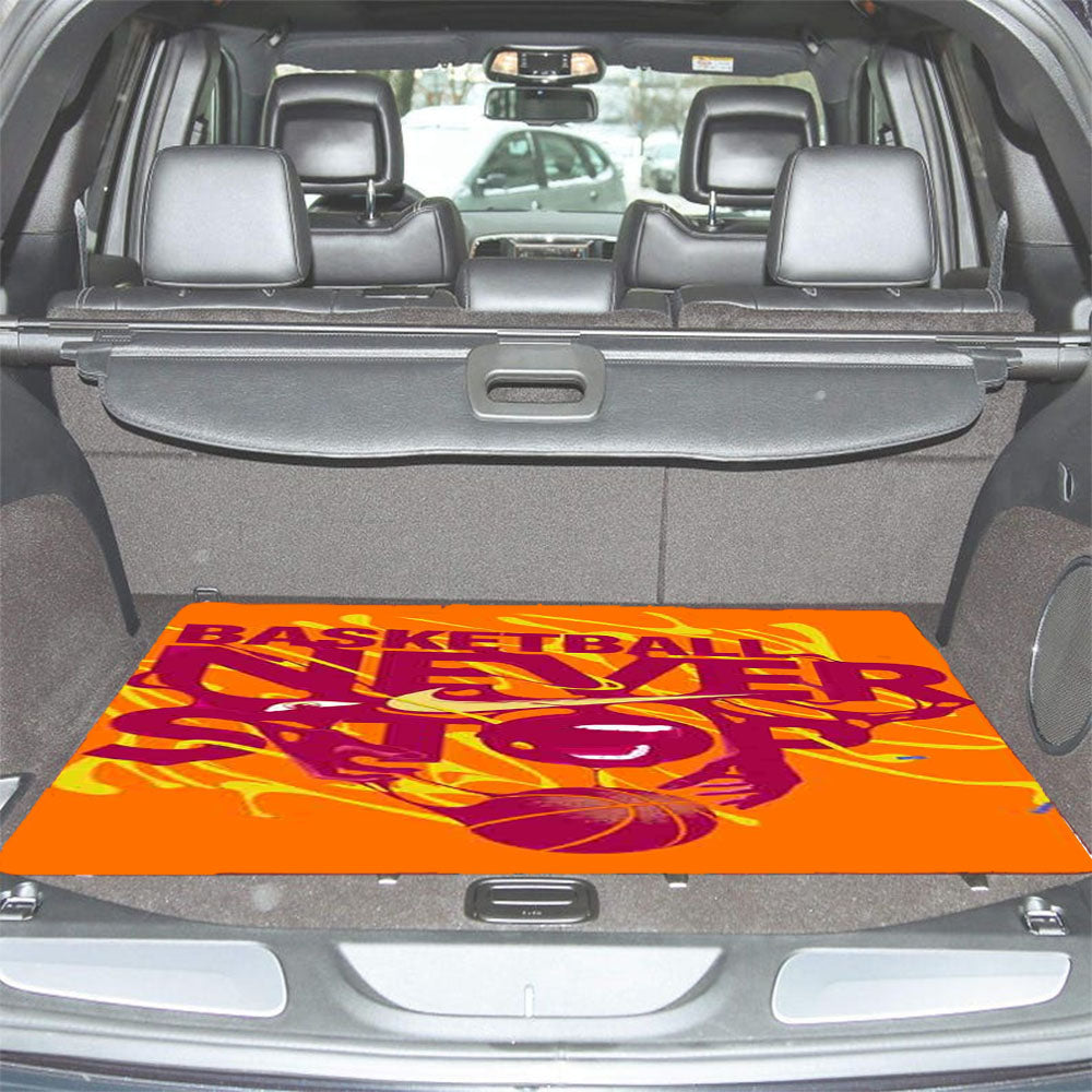 Basketball Never Stop Car Trunk Mat Non Slip