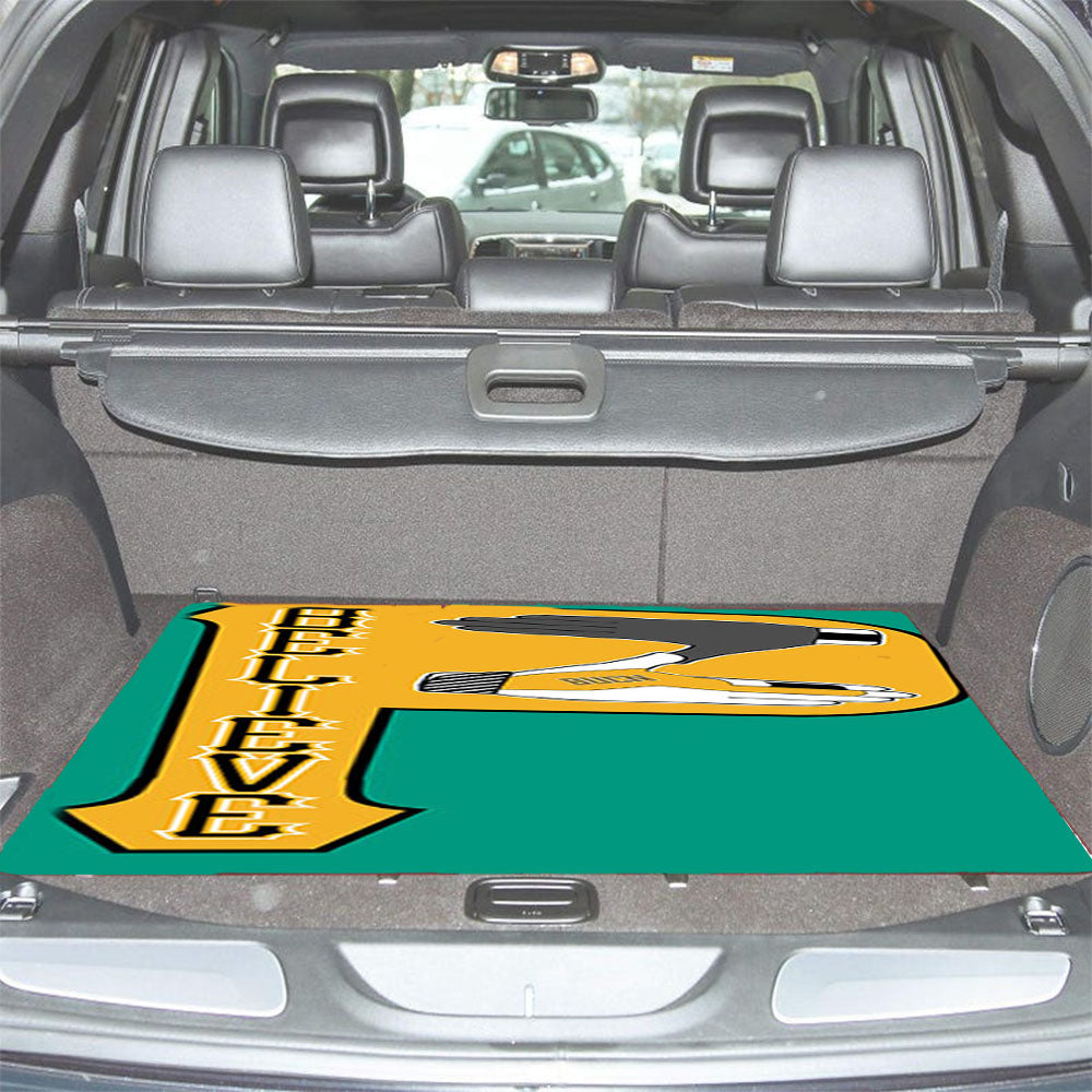 Belive Baseball Car Trunk Mat Non Slip