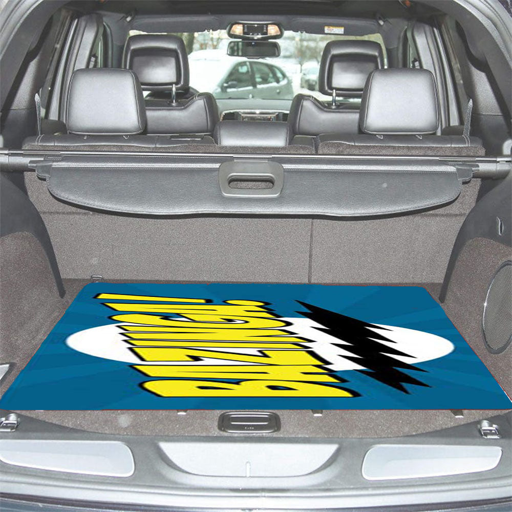 Big Bang Theory Bazinga Blue Car Trunk Mat Non Slip