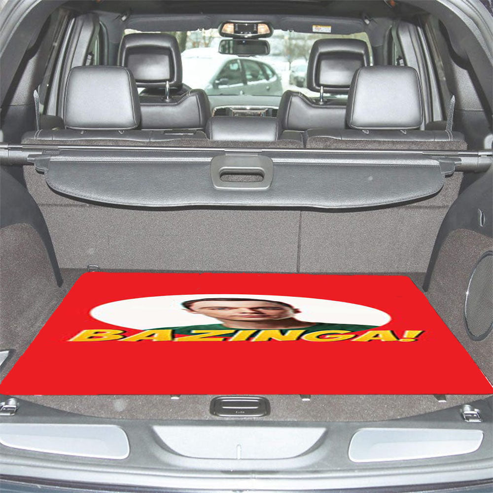 Big Bang Theory Bazinga Red Sheldon Car Trunk Mat Non Slip