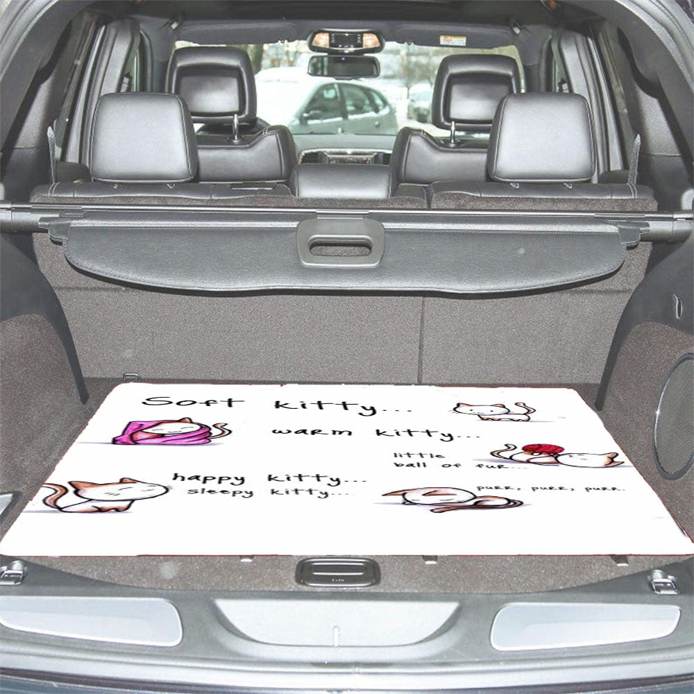 Big Bang Theory Cute Soft Kitty Warm Kitty Car Trunk Mat Non Slip